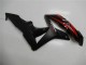 Rot Matt Schwarz mit Aufkleber 2007-2008 Honda CBR600RR Motorrad Verkleidung