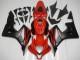 Rot Matt Schwarz mit Aufkleber 2007-2008 Honda CBR600RR Motorrad Verkleidung