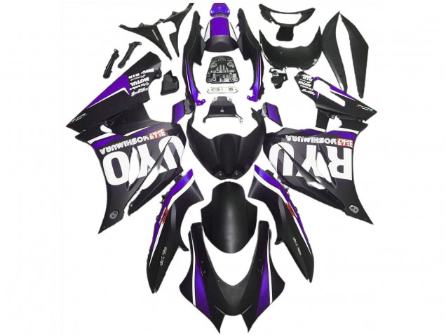 Matt Schwarz Lila 2017-2025 Suzuki GSXR 1000 Motorrad Verkleidung