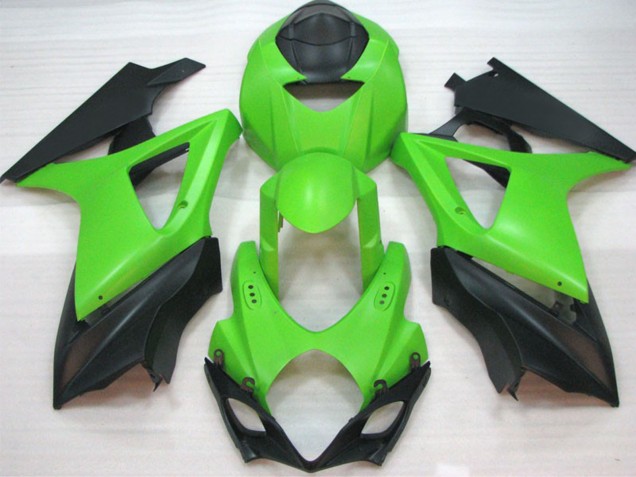 Suzuki GSXR 1000 Motorrad Verkleidung 2007-2008 - Grun Matt Schwarz