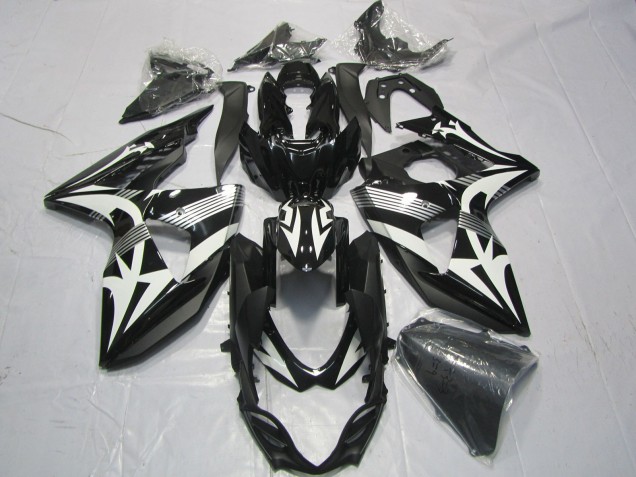 Suzuki GSXR 1000 Motorrad Verkleidung 2009-2016 - Schwarz Weiss