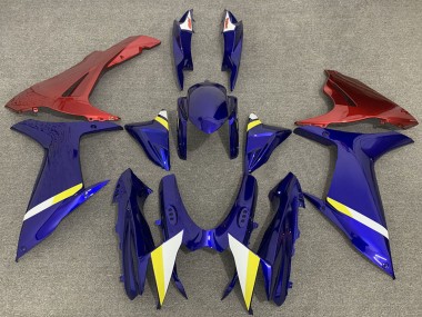 Suzuki GSXR 600 / GSXR 750 Motorrad Verkleidung 2011-2024 - Blau mit Rot Lowers
