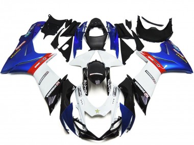 Suzuki GSXR 600 / GSXR 750 Abs Motorrad Verkleidungen 2011-2024 - Blau Weiss Rot