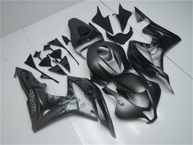 Matt Schwarz Graffiti 2007-2008 Honda CBR600RR Motorrad Verkleidung