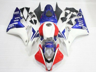 Weiß Rot Blau HRC 2007-2008 Honda CBR600RR Motorrad Verkleidung Kit