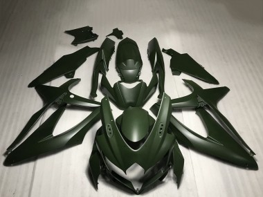 Suzuki GSXR 600 / GSXR 750 Motorrad Verkleidung 2008-2010 - Matt Grun