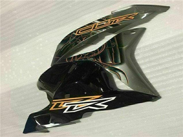 Weiß Orange Glänzendes Schwarz 2009-2012 Honda CBR600RR Motorrad Verkleidung