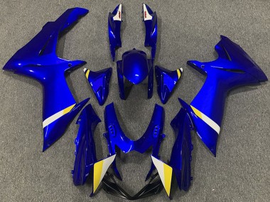 Suzuki GSXR 600 / GSXR 750 Abs Motorrad Verkleidungen 2011-2024 - Blau Weiss Gelb