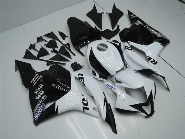 Weiß Glänzendes Schwarz Repsol 2009-2012 Honda CBR600RR Motorrad Verkleidung