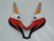 Orange Weiß Rot Glänzendes Schwarz Repsol 2009-2012 Honda CBR600RR Komplette Abs Verkleidung Kit