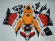 Orange Weiß Rot Glänzendes Schwarz Repsol 2009-2012 Honda CBR600RR Komplette Abs Verkleidung Kit