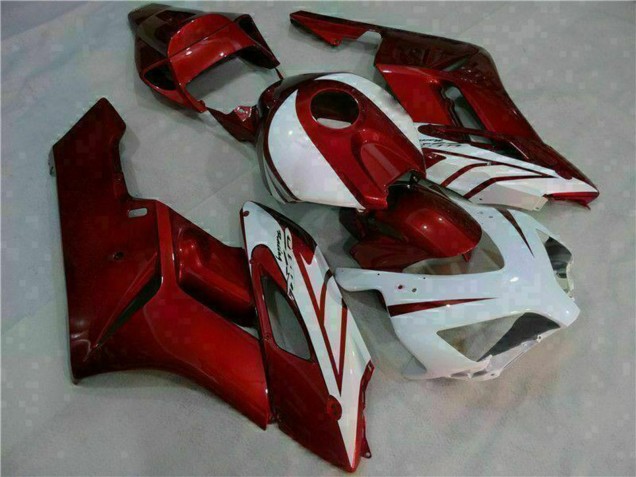 Weiß Rot Schwarz 2004-2005 Honda CBR1000RR Motorrad Verkleidung