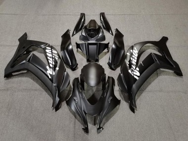 Kawasaki ZX10R Motorrad Verkleidung 2016-2020 - Matt Schwarz Weiss Ninja