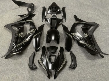 Kawasaki ZX10R Motorrad Verkleidung 2016-2020 - Matt Schwarz Grau Ninja