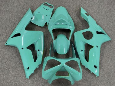 Kawasaki ZX6R Motorrad Verkleidung 2003-2004 - Cyan