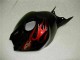 Glänzendes Schwarz Rot Flamme 2004-2005 Honda CBR1000RR Motorrad Verkleidung