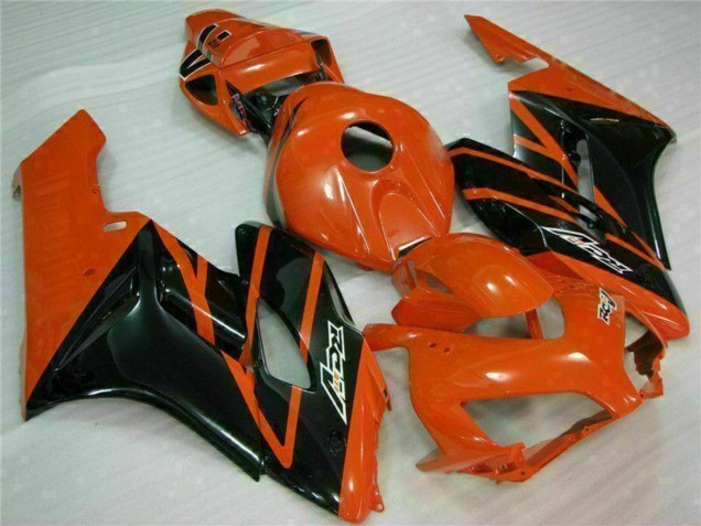 Orange Glänzendes Schwarz 2004-2005 Honda CBR1000RR Motorrad Verkleidung