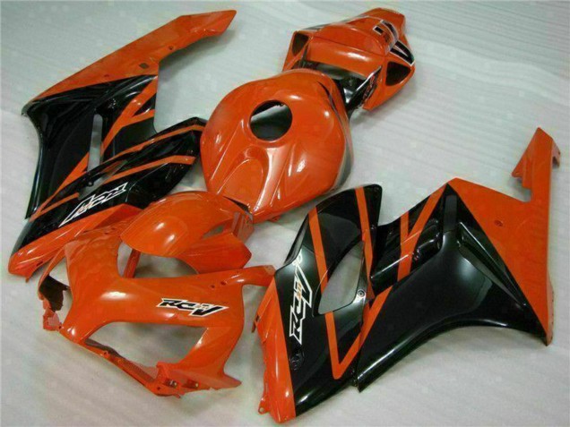 Orange Glänzendes Schwarz 2004-2005 Honda CBR1000RR Motorrad Verkleidung