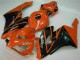 Orange Glänzendes Schwarz 2004-2005 Honda CBR1000RR Motorrad Verkleidung
