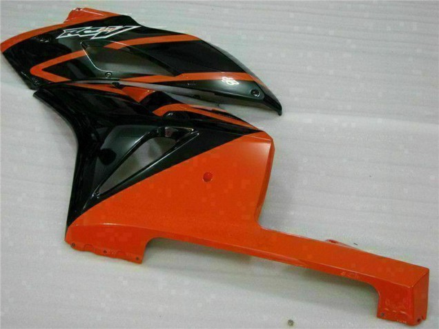 Orange Glänzendes Schwarz 2004-2005 Honda CBR1000RR Motorrad Verkleidung