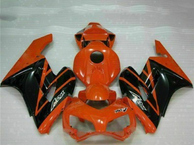 Orange Glänzendes Schwarz 2004-2005 Honda CBR1000RR Motorrad Verkleidung
