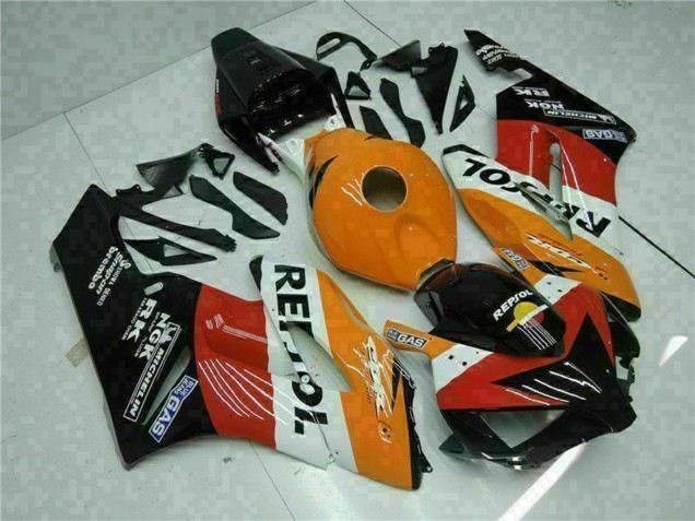 Orange Weiß Rot Schwarz Repsol 2004-2005 Honda CBR1000RR Motorrad Verkleidung