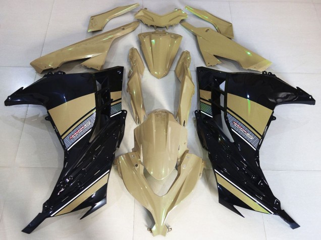 Kawasaki Ninja 300 Motorrad Verkleidung 2013-2024 - Wustenbraun Schwarz