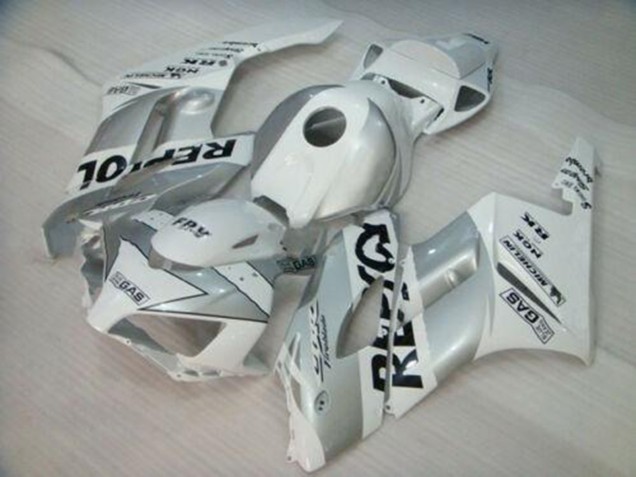 Weiß Silber Schwarz Repsol 2004-2005 Honda CBR1000RR Motorrad Verkleidung
