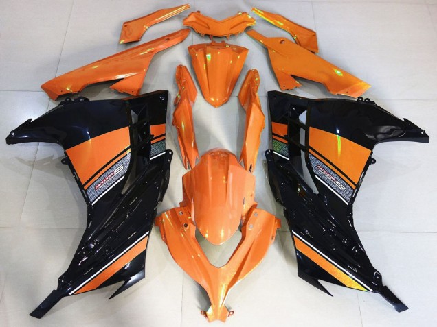 Kawasaki Ninja 300 Motorrad Verkleidung 2013-2024 - Orange Schwarz