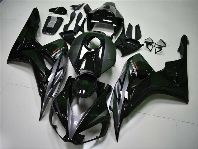 Glänzendes Schwarz Grau 2004-2005 Honda CBR1000RR Motorrad Verkleidung