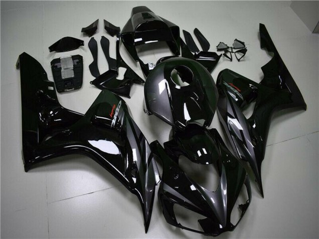 Glänzendes Schwarz Grau 2004-2005 Honda CBR1000RR Motorrad Verkleidung