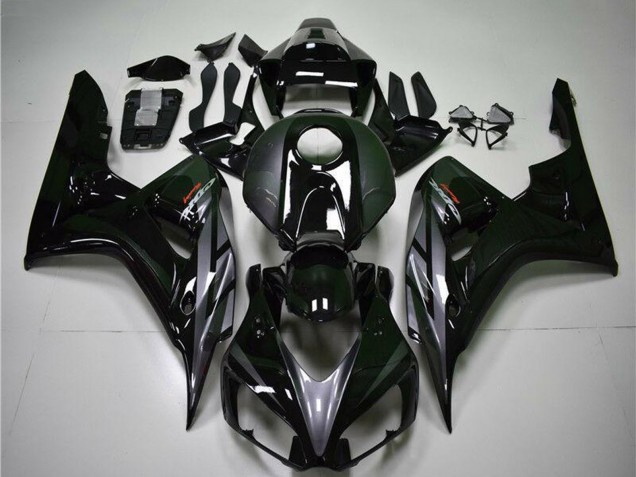 Glänzendes Schwarz Grau 2004-2005 Honda CBR1000RR Motorrad Verkleidung