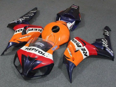 Orange Weiß Rot Blau Repsol 2006-2007 Honda CBR1000RR Motorrad Verkleidung