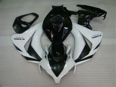 Weiß Glänzendes Schwarz 2008-2011 Honda CBR1000RR Motorrad Verkleidungen Kit