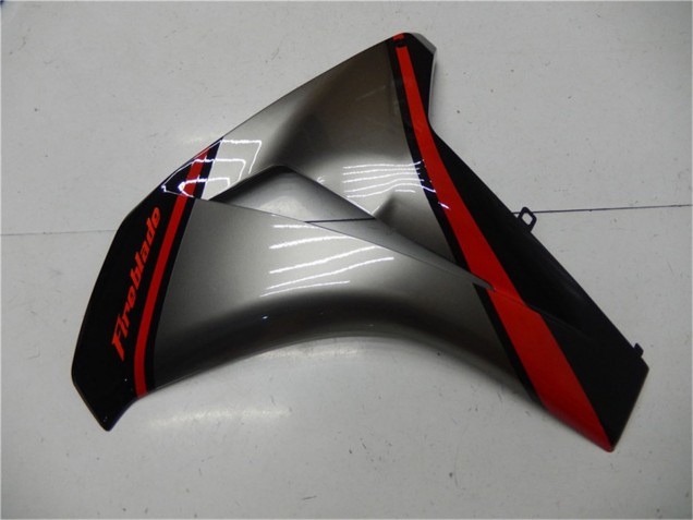 Grau Rot Glänzendes Schwarz 2008-2011 Honda CBR1000RR Motorrad Verkleidung