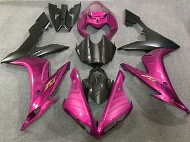 Yamaha R1 Motorrad Verkleidung 2004-2006 - Rosa Carbonfaser Stil