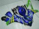 Blau Gelb Grün MoviStar Castrol 2008-2011 Honda CBR1000RR Motorrad Verkleidung