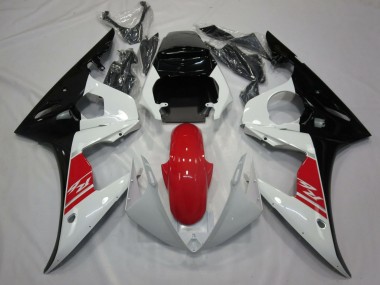 Yamaha R6 Motorrad Verkleidung 2005 - Weiss Rot Schwarz