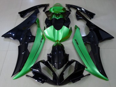 Yamaha R6 Motorrad Verkleidung 2008-2016 - Grun Glanzendes Schwarz