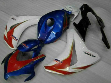 Weiß Rot Blau HRC 2008-2011 Honda CBR1000RR Motorrad Verkleidungen Kit