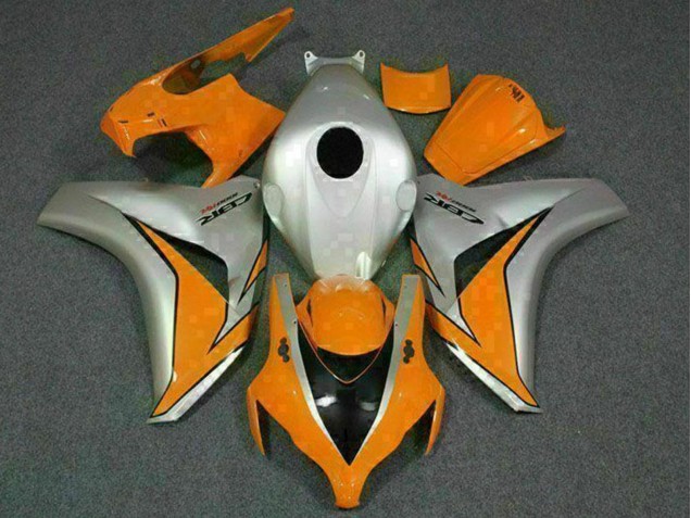 Silber Orange 2008-2011 Honda CBR1000RR Motorrad Verkleidung