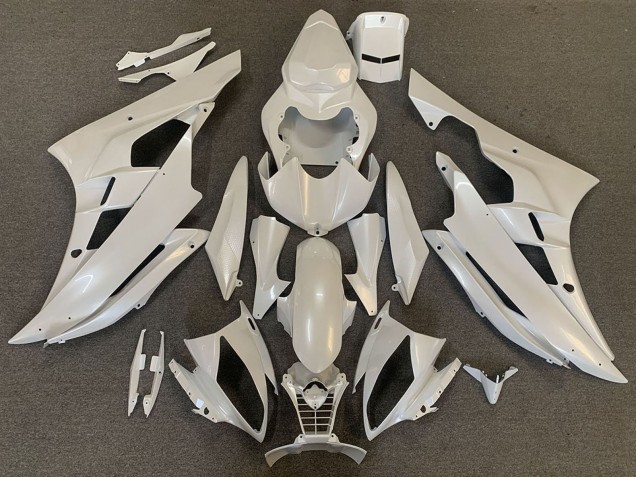 Yamaha R6 Motorrad Verkleidung 2006-2007 - Perl Weiss