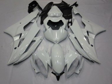 Yamaha R6 Motorrad Verkleidung 2006-2007 - Glanzendes Weiss