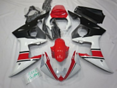Yamaha R6 Motorrad Verkleidung 2005 - Weiss Rot Schwarz