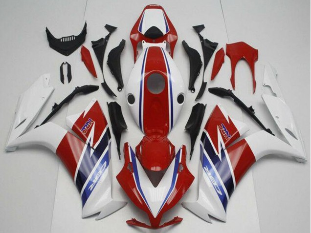 Weiß Rot Blau 2012-2016 Honda CBR1000RR Motorrad Verkleidung