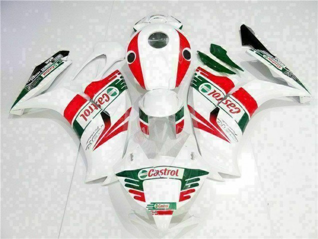 Weiß Rot Grün Castrol 2012-2016 Honda CBR1000RR Motorrad Verkleidung