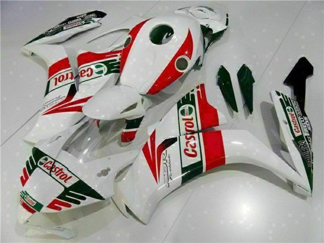 Weiß Rot Grün Castrol 2012-2016 Honda CBR1000RR Motorrad Verkleidung