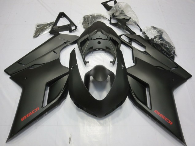 Ducati 1098 Motorrad Verkleidung 2007-2014 - Matt Schwarz