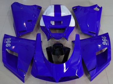 Ducati 996 Motorrad Verkleidung 1993-2005 - Blau Schwarz