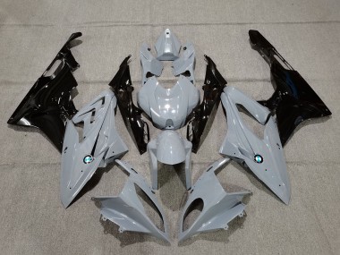 BMW S1000RR Motorrad Verkleidung 2015-2016 - Nardo Grau Glanzendes Schwarz